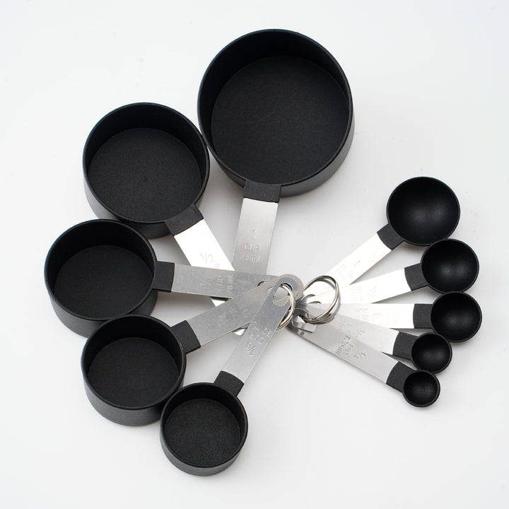 Edelstahl-Messlöffel und Messbecher-Set, 6-teilig