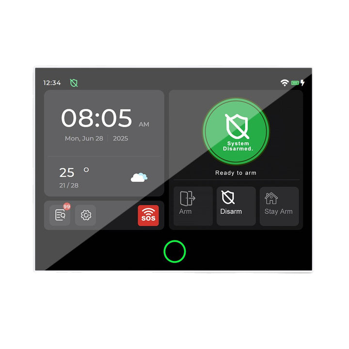 Alarmanlage mit 7-Zoll-Touchscreen, WiFi+4G