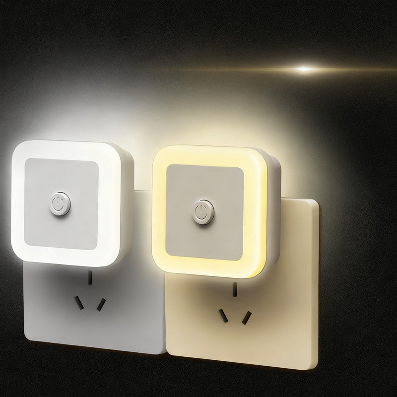 Steckdosen-Nachtlicht mit Lichtsensor, LED