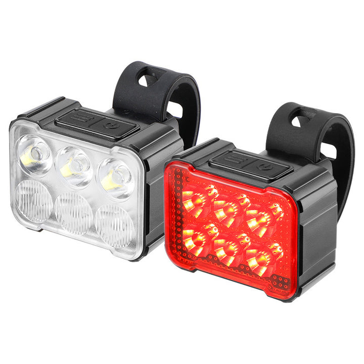 Fahrradlicht-Set mit Vorder- und Rücklicht