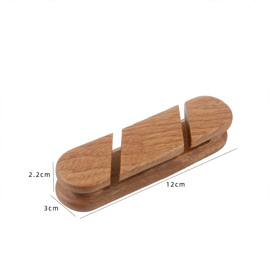 Kabelorganizer aus Holz, Modell K009
