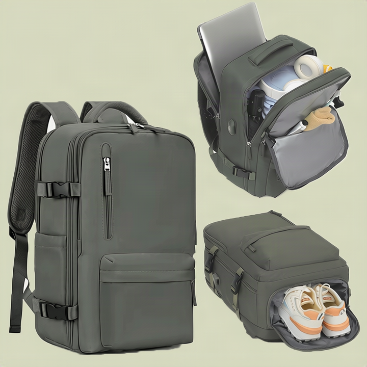 Wasserdichter Reiserucksack, 20–35 L, für Laptops