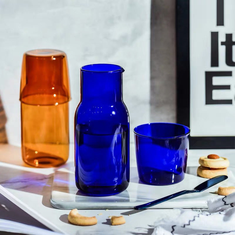 Glaskanne mit Glas, hitzebeständig