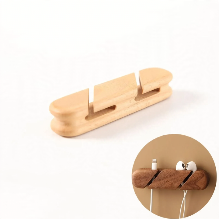 Kabelorganizer aus Holz, Modell K009