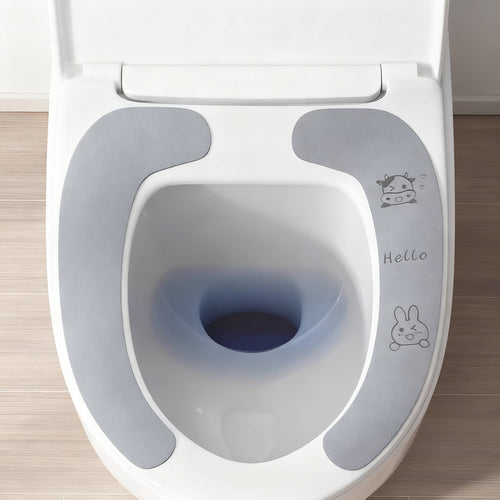 WC-Sitz-Auflage aus Plüsch, selbstklebend