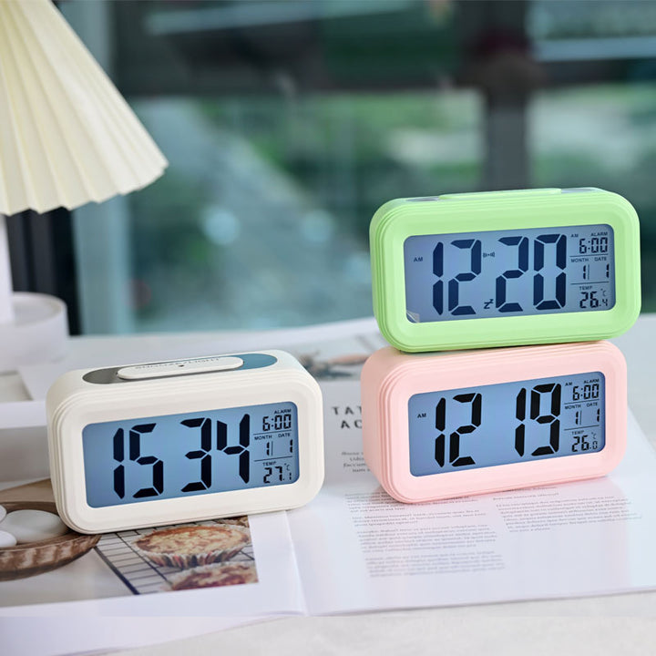 Digitale Wecker-Leuchte mit LED-Display