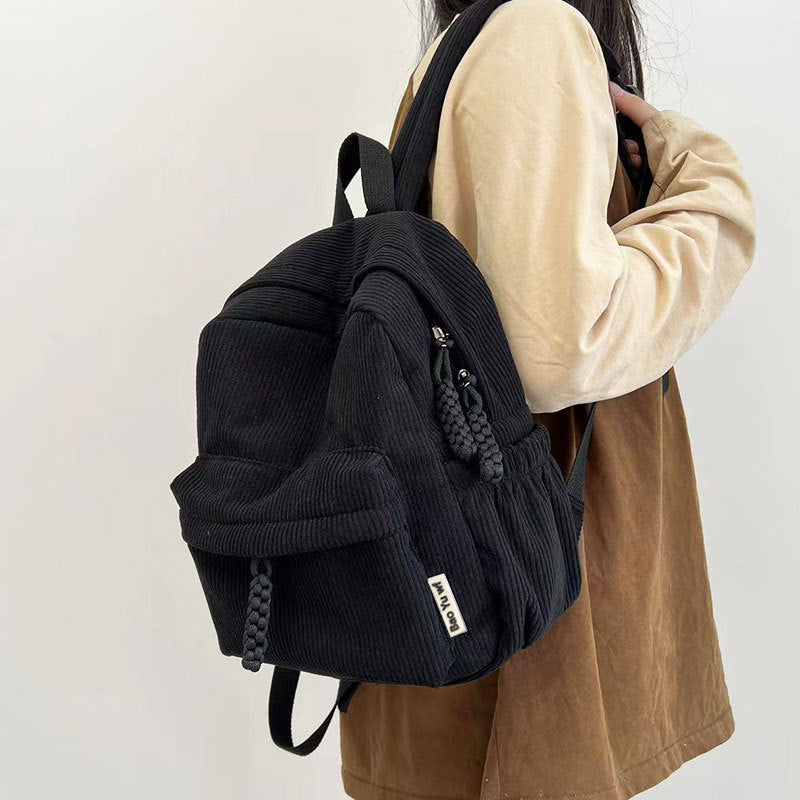 Damen-Rucksack, Cord, 20–35 L, für 13-Zoll-Laptop