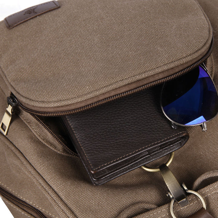 Leinwandrucksack, atmungsaktiv und strapazierfähig, unter 20 L