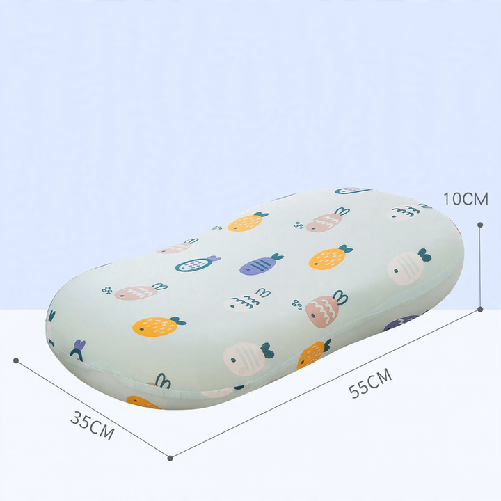 Kinderkissen mit Wellen-Design aus Memory-Foam
