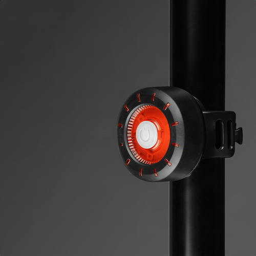 Rundes Fahrrad-Rücklicht mit USB-Ladung