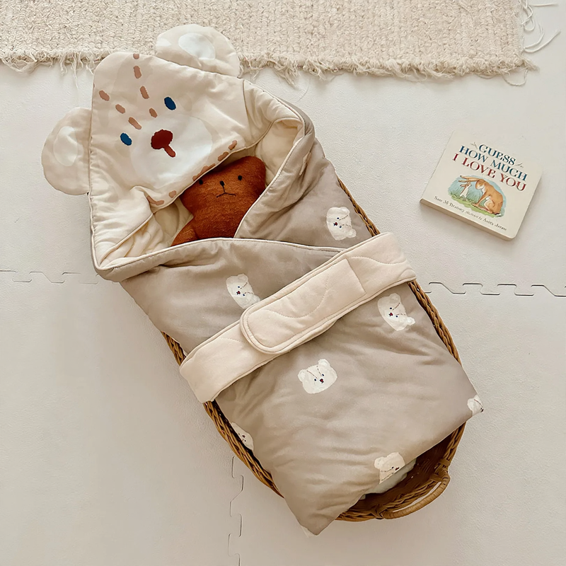 Babywickeltuch aus Baumwollstoff, 90×90 cm