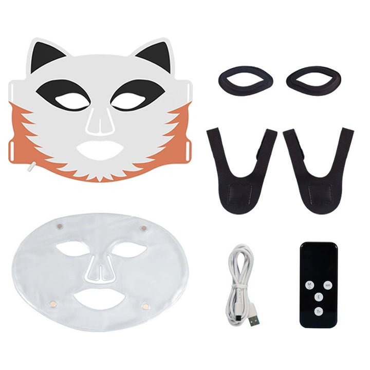 LED-Rotlicht-Gesichtsmaske