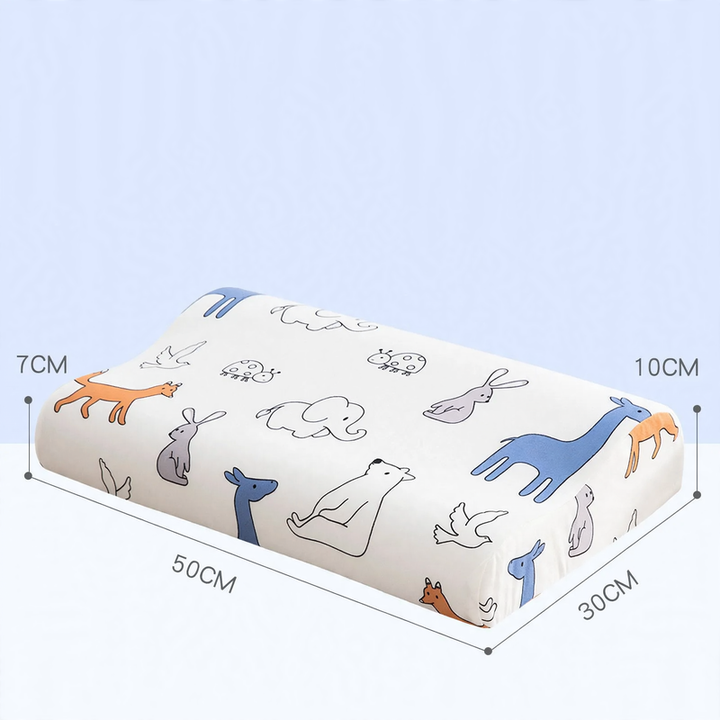 Kinderkissen mit Wellen-Design aus Memory-Foam