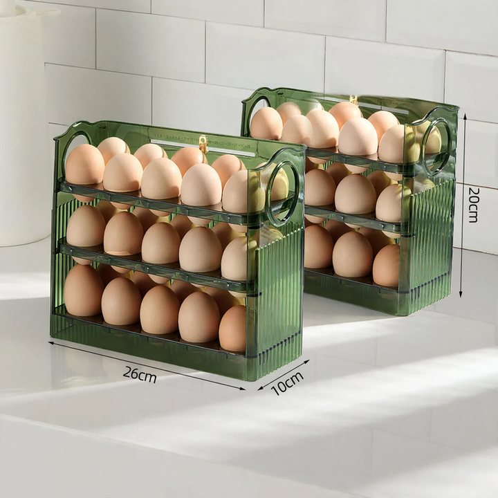 Eierbox für Kühlschrank, Kunststoff, 30er Kapazität