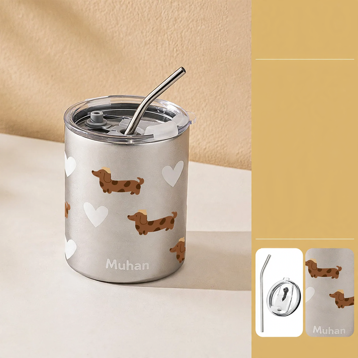 Isolierbecher 350–600 ml mit Doppelwand und Trinkdeckel