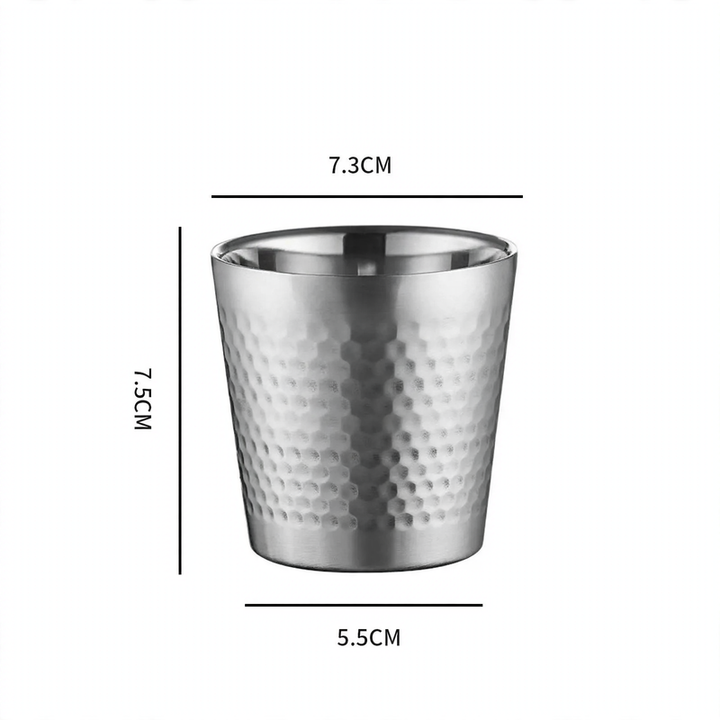 Doppelwandiger Edelstahlbecher, 175–260 ml