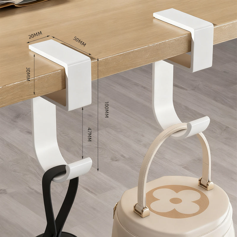 Tischhaken aus Weltraum-Aluminium, selbstklebend