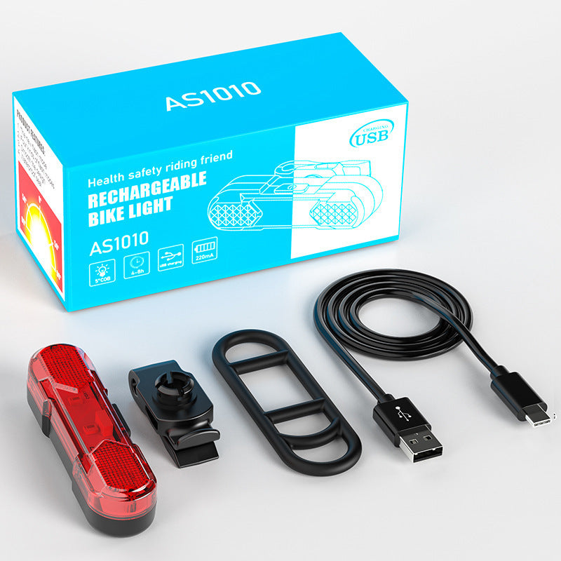 Fahrrad-Rücklicht USB-aufladbar, 360° drehbar