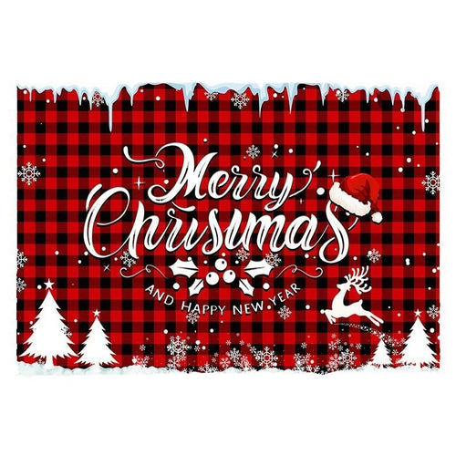 Merry Christmas Family Canvas - Humans & 2 Pets