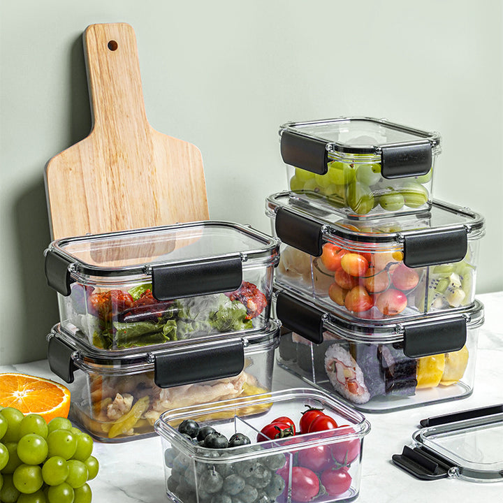Frischhaltebox mit Fächern für Obst und Speisen
