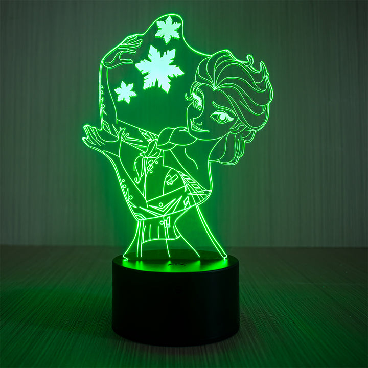 3D-Nachtlicht mit Acrylschirm, 7-Farben-LED
