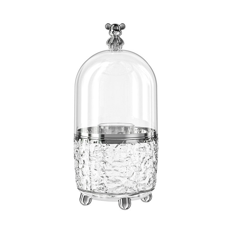 Drehbarer Kosmetik-Organizer mit Staubschutz, 8 L
