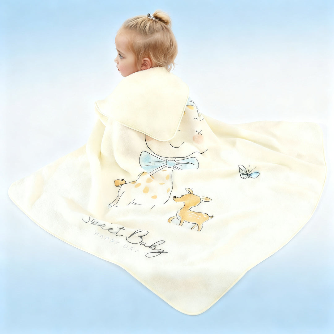 Babydecke aus Korallenfleece, 80×80 cm