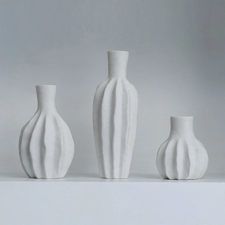 Keramik-Vase Flower, modern