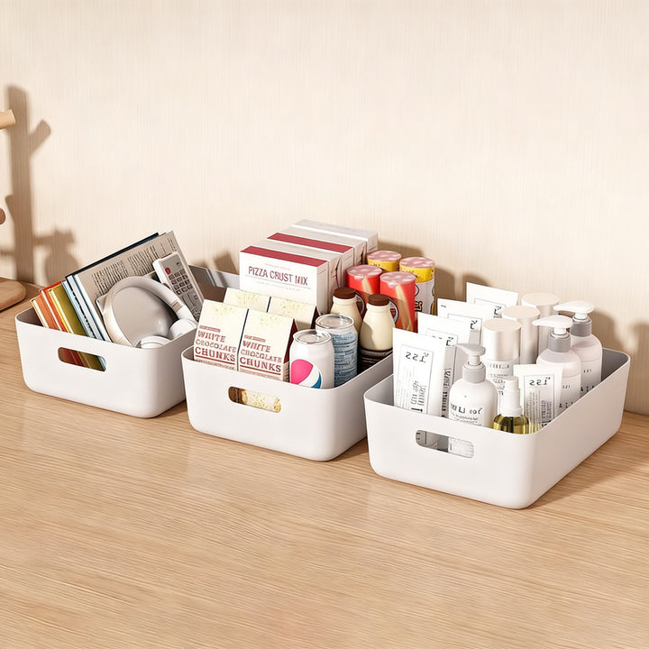 Kunststoff-Aufbewahrungsbox für Schreibtisch und Schrank