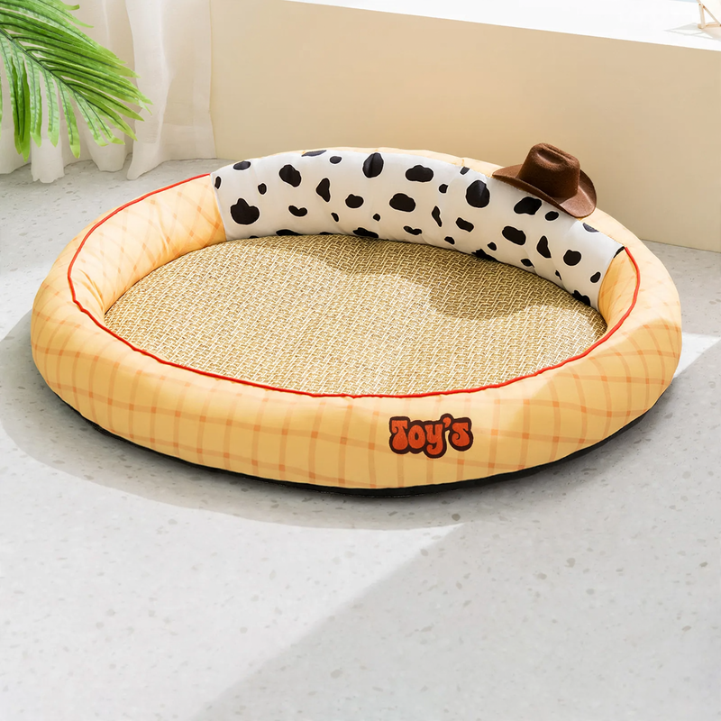 Atmungsaktive Haustiermatte aus Rattan, Sommer