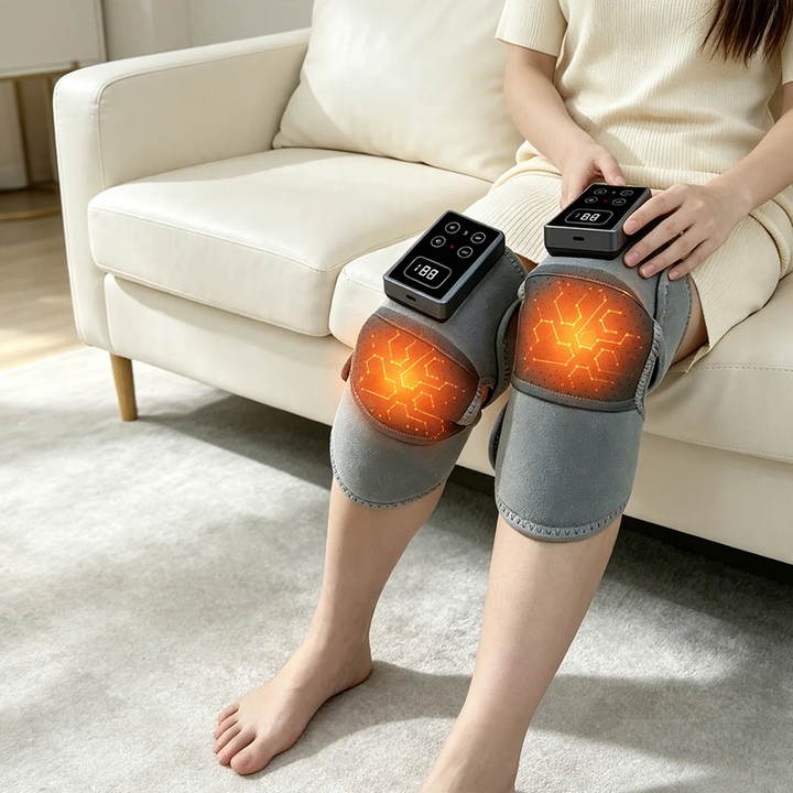 Wärmende Kniebandage mit Vibrationsmassage