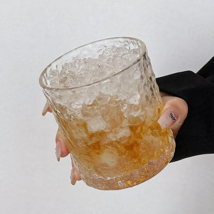 Glastassen, ca. 200 ml, mit Wellenmuster