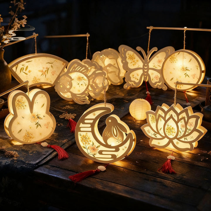 Laternen-Bastelset, Holz, chinesischer Stil