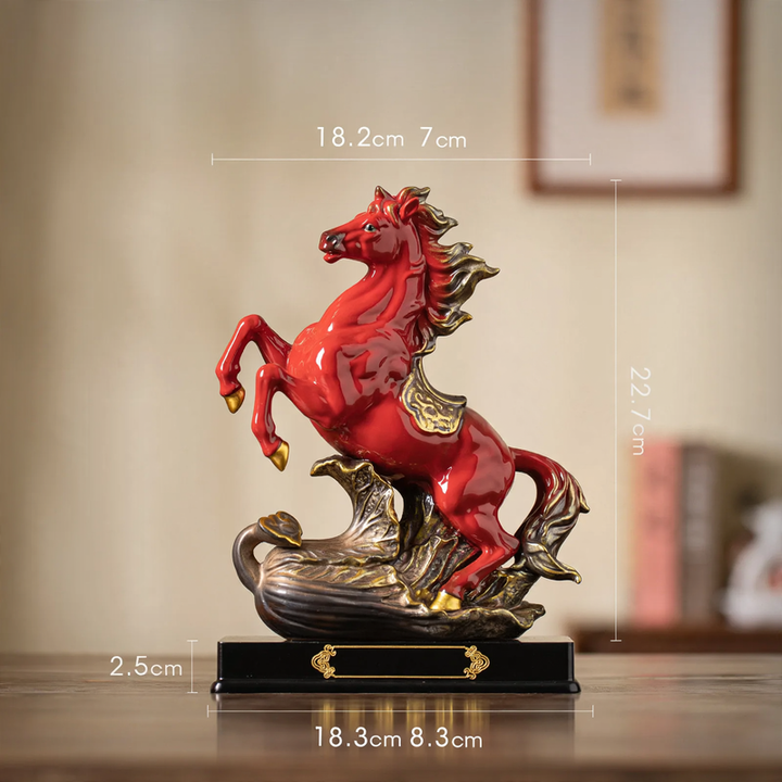 Keramik-Pferdefigur, chinesischer Stil