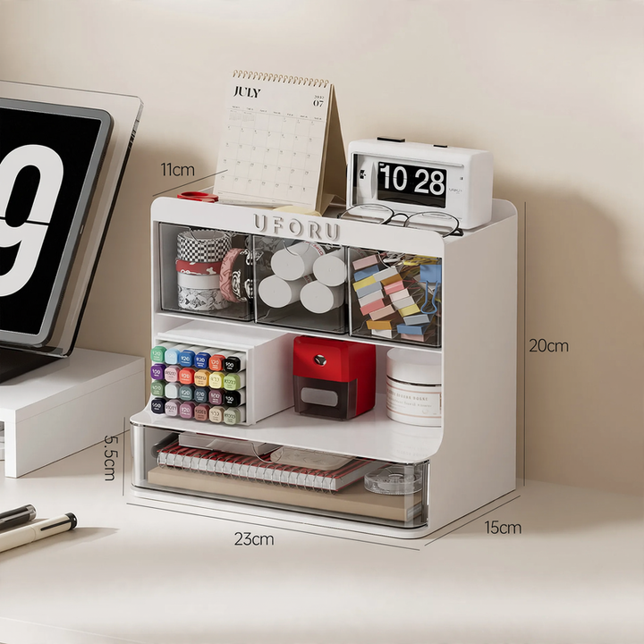 Schreibtisch-Aufbewahrungsbox mit Schubladen, Modell S30006C