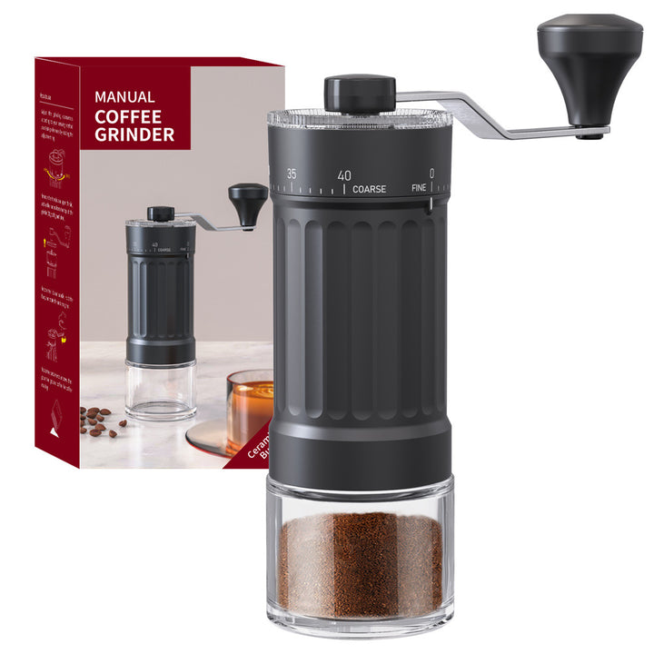 Handkaffeemühle mit CNC-Mahlwerk und Bürste
