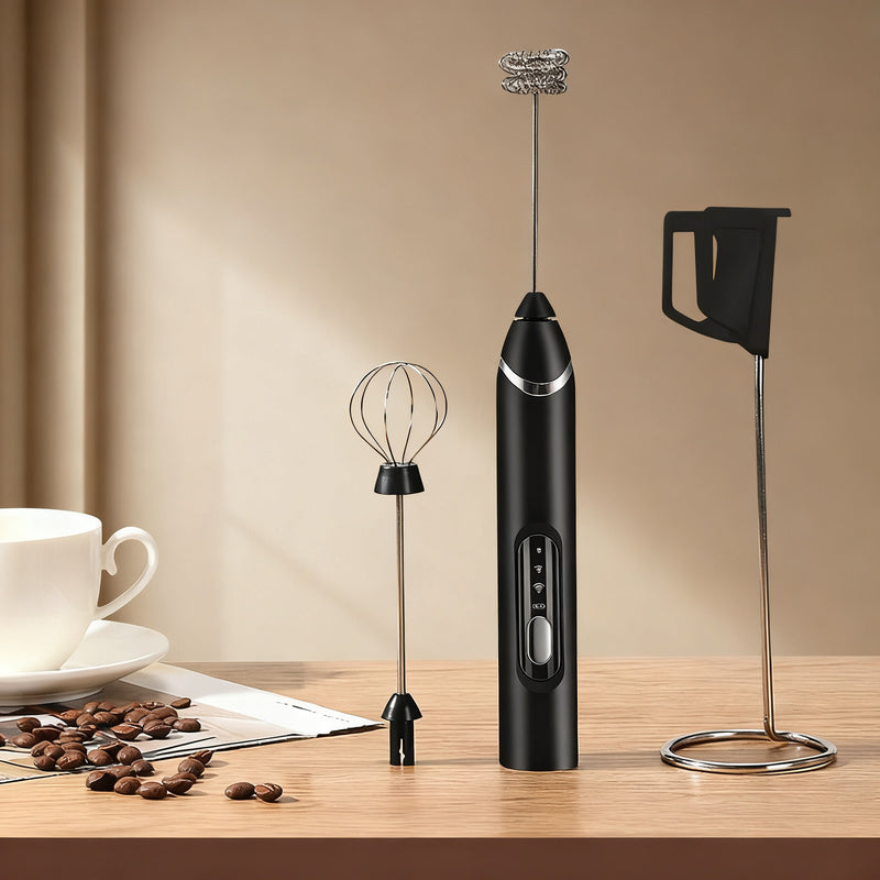 Elektrischer Milchaufschäumer, USB-C, mehrere Funktionen