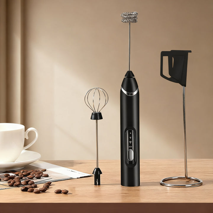 Elektrischer Milchaufschäumer, USB-C, mehrere Funktionen