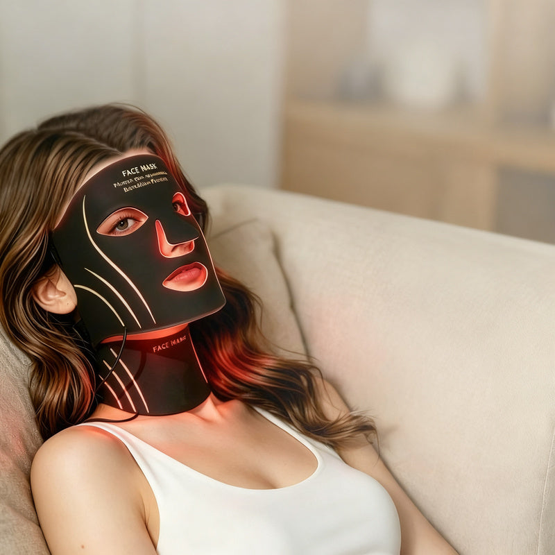 LED-Rotlicht-Gesichtsmaske