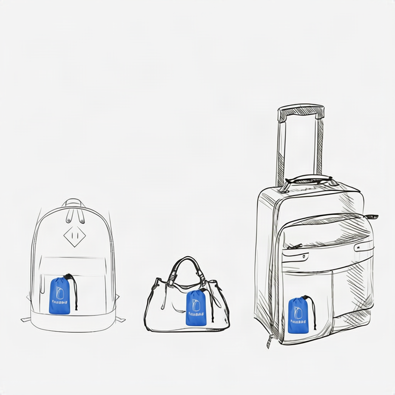 Leichter faltbarer Rucksack, unter 20 L, Polyester