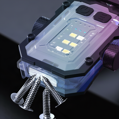 Tragbare USB-Taschenlampe mit Magnethalter