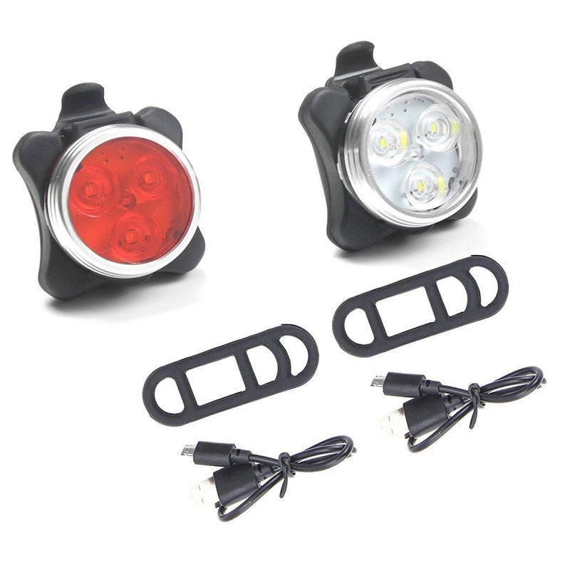 Fahrrad-Lichtset, COB-Rücklicht, USB-aufladbar