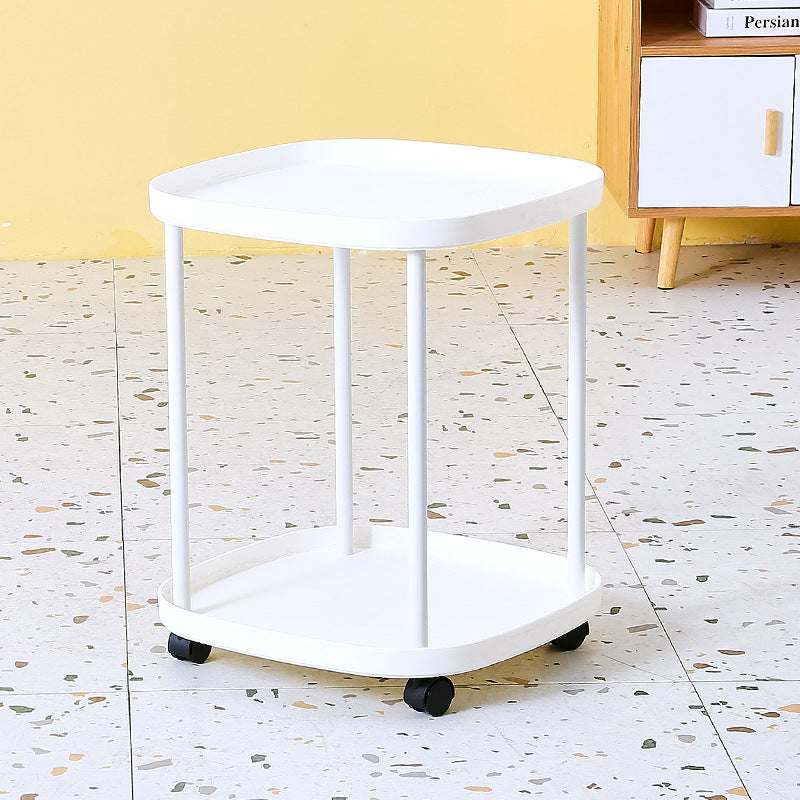 Mobiler Beistelltisch mit Rollen, 43×43×53 cm