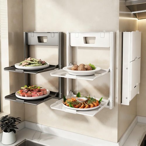 Klappbares Wandregal für Speisevorbereitung, Aluminium