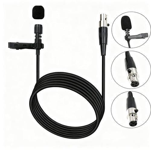 XLR-Adapterkabel für Funkmikrofone, 3-Pin/4-Pin