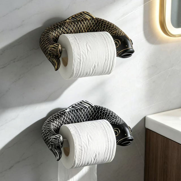Karpfen-Toilettenpapierhalter, wandmontiert