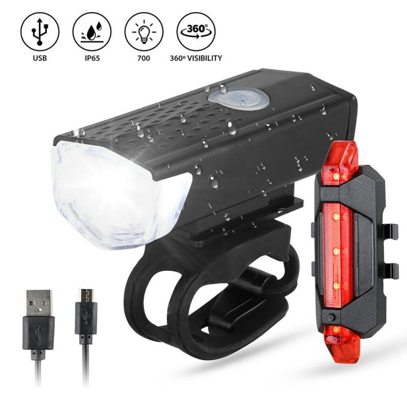USB-Fahrradlampe mit LED-Beleuchtung
