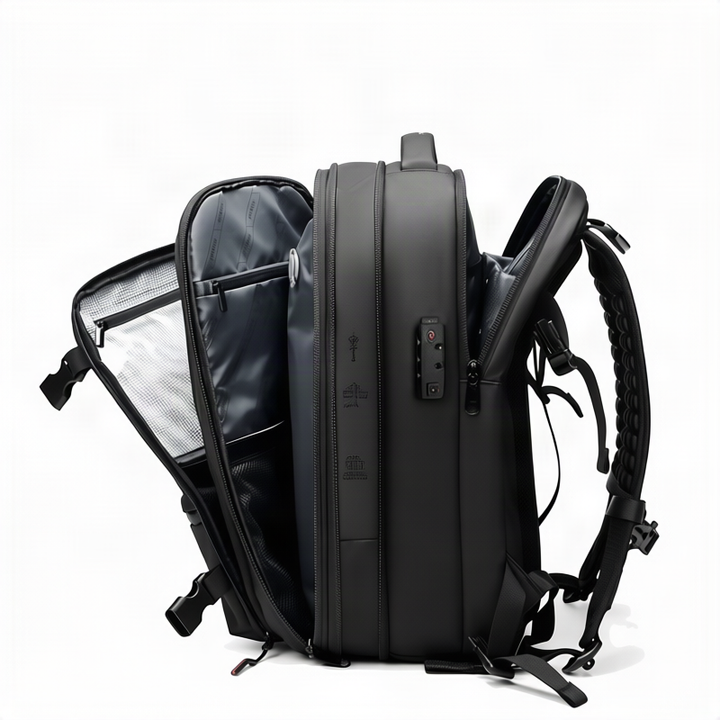 Geschäftsrucksack, 56–75 L, Oxfordstoff, wasserdicht