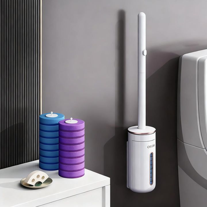 Toilettenbürste mit austauschbaren Köpfen