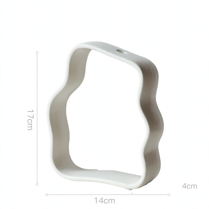 Geometrische Keramik-Vase, nordisches Design